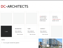 Tablet Screenshot of dc-architects.be